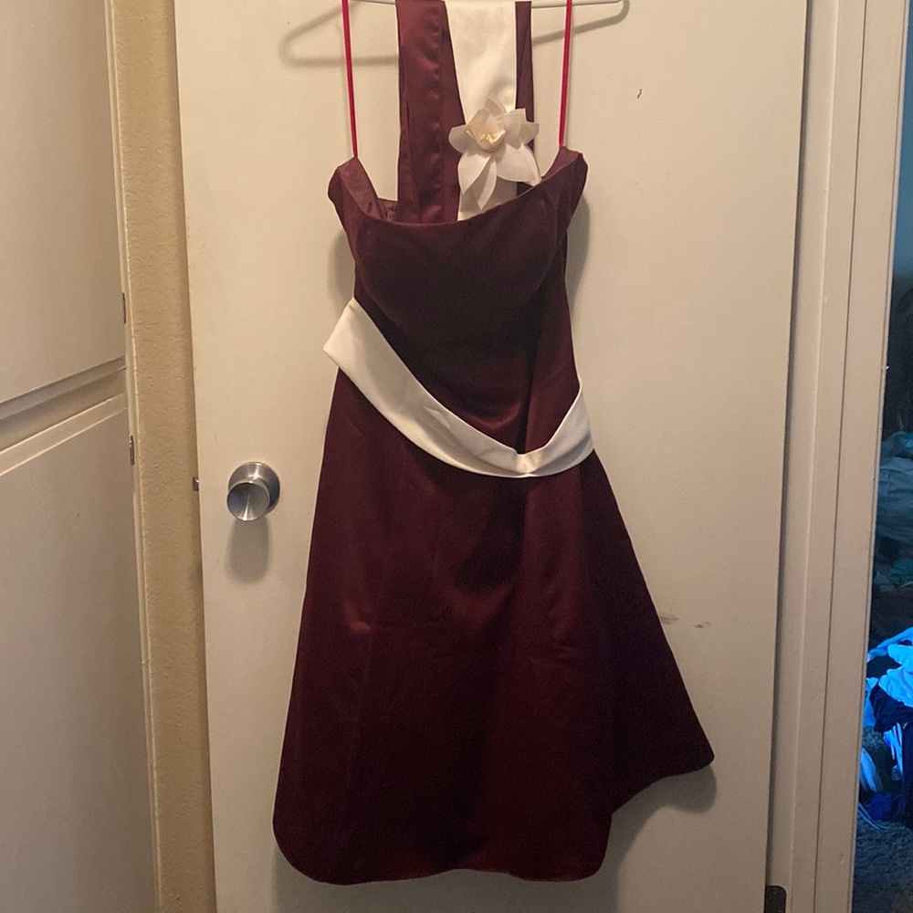 Maroon Cinderella dress